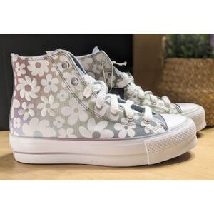 NIB Converse Chuck Taylor All Star Lift Platform Gradient Flowers Hi Tops W9.5